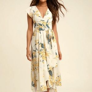 French Countryside Floral High-Low Dress